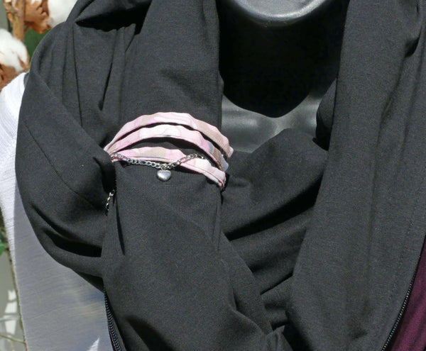 Bracelet argent décoratif pour Foulard multifonction - triple