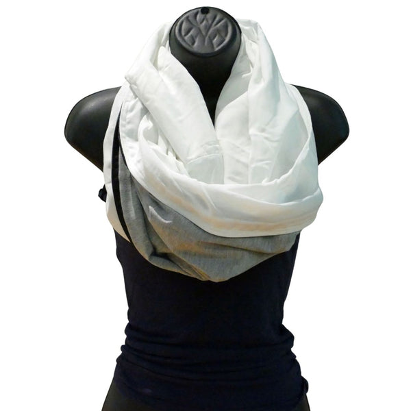 Cream bamboo scarf