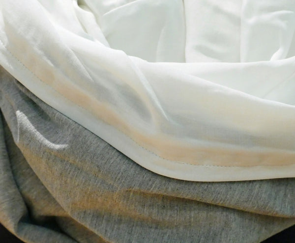 Cream bamboo scarf
