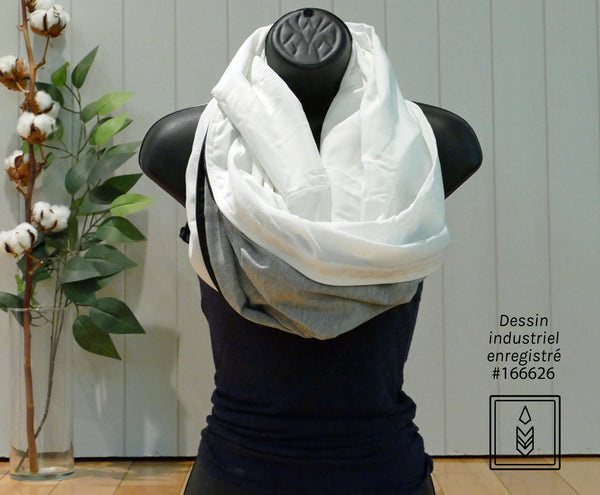 Cream bamboo scarf