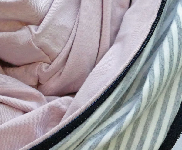 Pale pink bamboo scarf