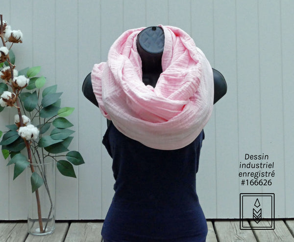 Infinity pink scarf