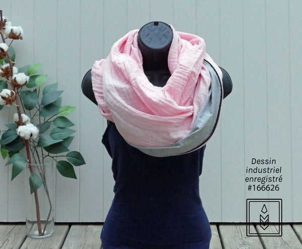 Infinity pink scarf
