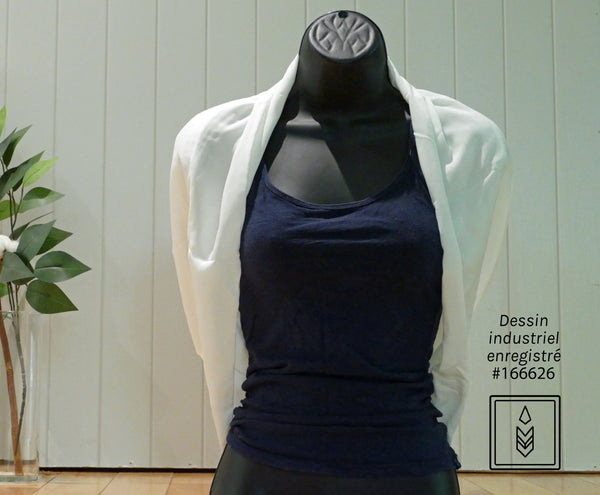 Cream bamboo scarf