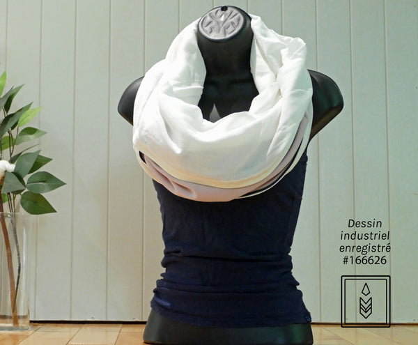 Cream bamboo scarf