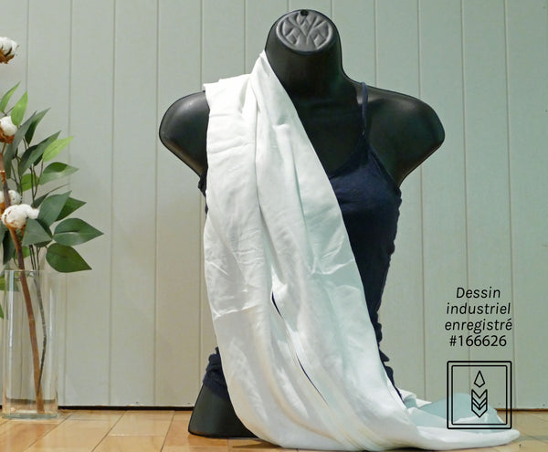 Cream bamboo scarf