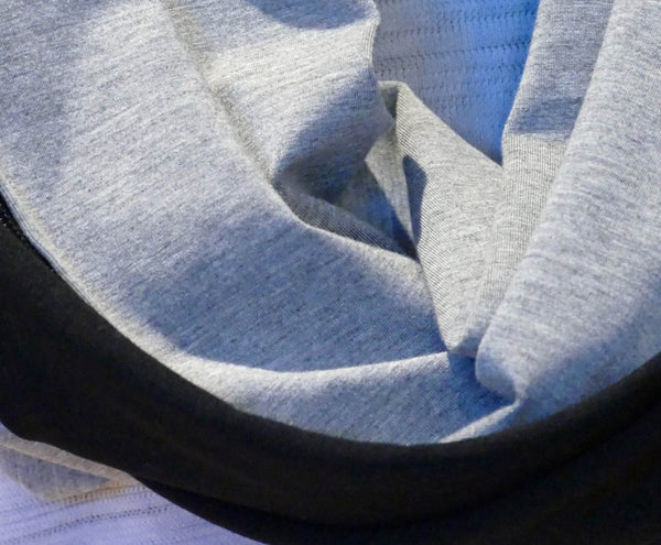 Infinity scarf in plain gray bamboo