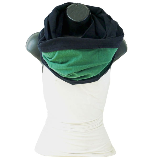 Black winter flannel scarf for men