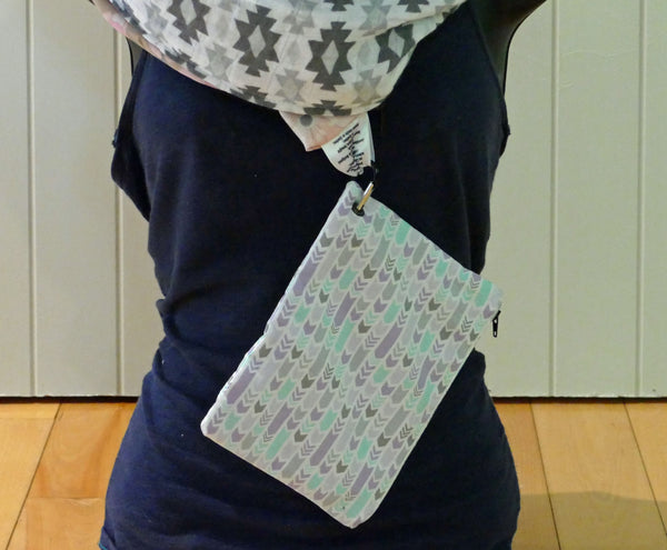 Petite pochette pour foulard multifonction
