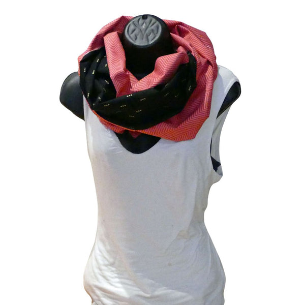 PRÉ-COMMANDE - Foulard chevron rose