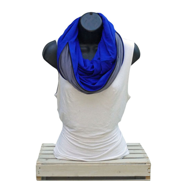 Foulard multifonction 5-en-1 en bambou bleu royal – conçu pour les sorties spontanées et les soirées qui s’étirent