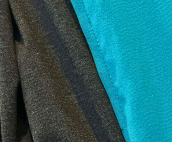 Foulard en bambou bleu turquoise