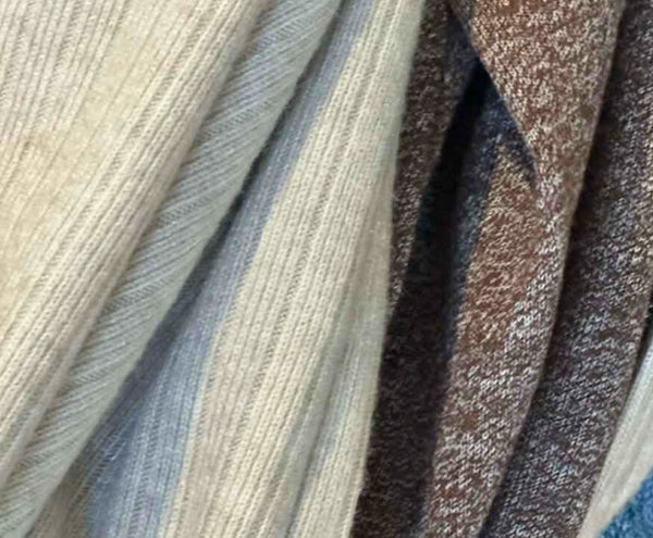 Foulard d'hiver en style cachemire couleur café-crème