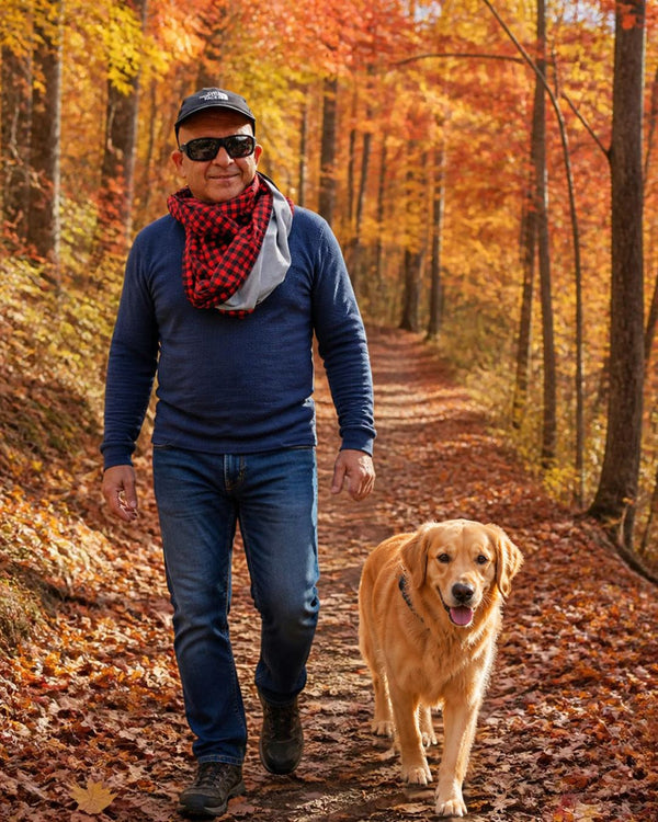Le foulard orange mission promenade : pars léger, garde l'essentiel (pour homme)