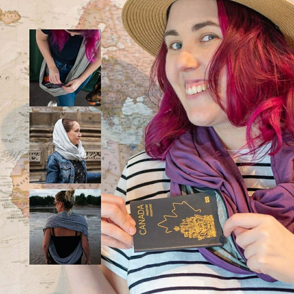 Foulard multifonction en bambou bleu océan – voyage, plage et visites culturelles en toute liberté