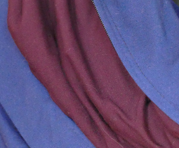 Foulard infini en bambou bleu foncé pour homme