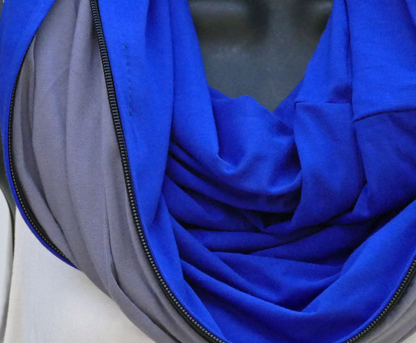 Foulard multifonction 5-en-1 en bambou bleu royal – conçu pour les sorties spontanées et les soirées qui s’étirent
