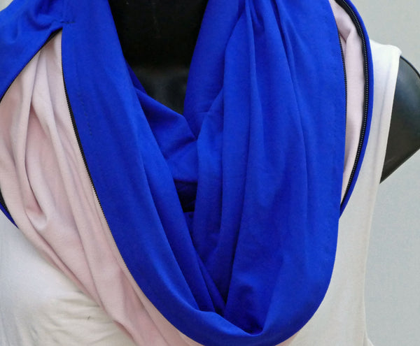Foulard multifonction 5-en-1 en bambou bleu royal – conçu pour les sorties spontanées et les soirées qui s’étirent