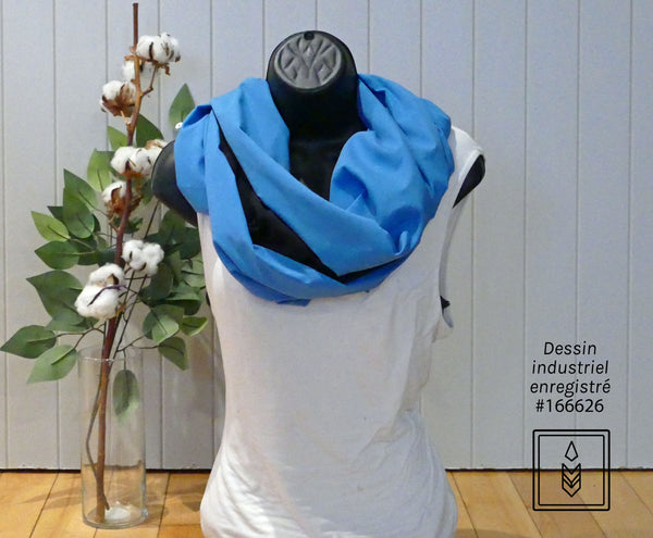 PRÉ-COMMANDE - Foulard en bambou léger bleu océan
