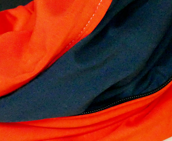 Foulard infini en bambou orange pour homme