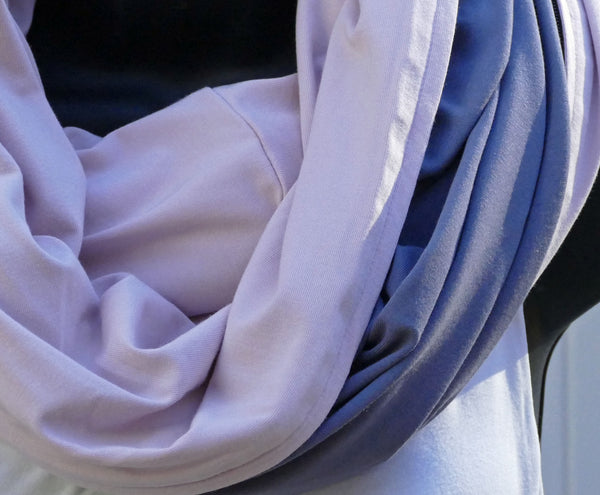 Pale pink bamboo scarf
