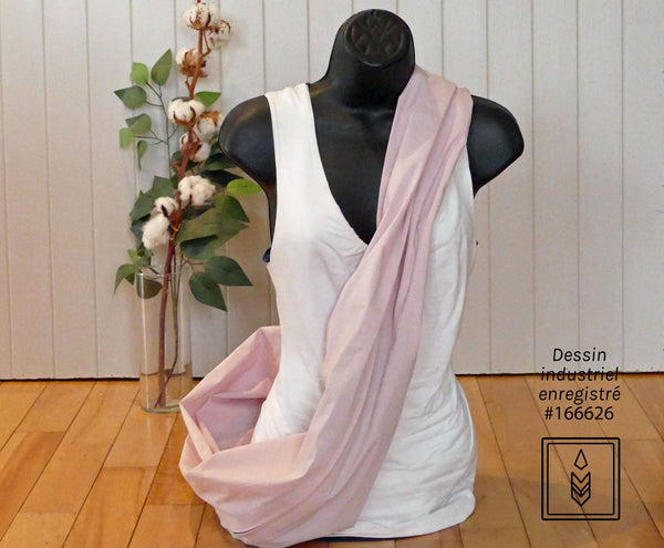 Light pink bamboo scarf