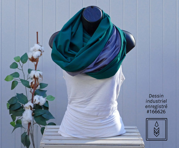 5-in-1 Multifunctional Bamboo Scarf in Forest Green – Hiking, Outdoors and Lightweight Adventure