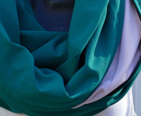 5-in-1 Multifunctional Bamboo Scarf in Forest Green – Hiking, Outdoors and Lightweight Adventure