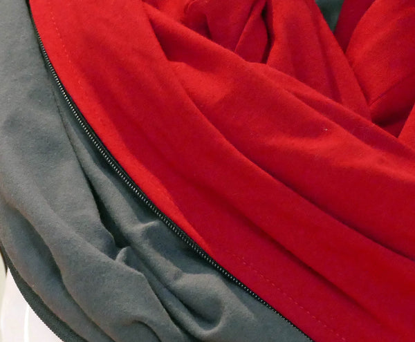 Foulard en coton biologique rouge pour homme