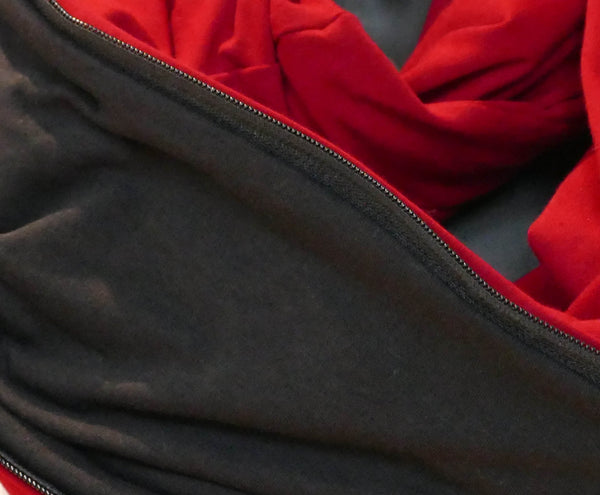 Foulard en coton biologique rouge pour homme
