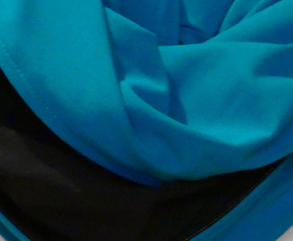 Foulard en bambou bleu turquoise