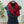 Load image into Gallery viewer, Red organic cotton scarf
