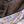 Foulard brun fleuri