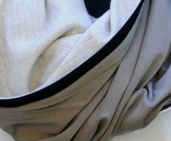 Foulard d'hiver en style cachemire couleur café-crème