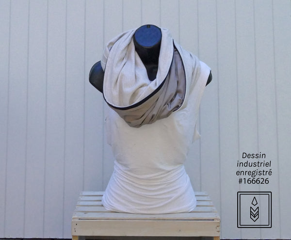 Foulard d'hiver en style cachemire couleur café-crème