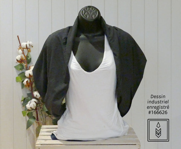 Foulard charcoal en polycoton