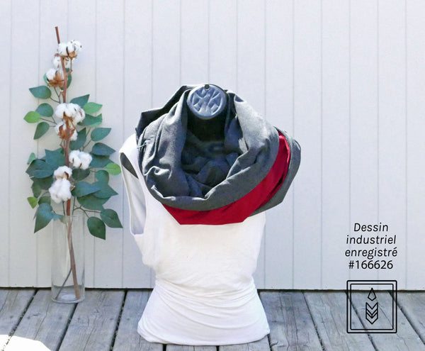 Foulard charcoal en polycoton