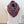 Load image into Gallery viewer, Purple infinity scarf with golden moon patterns
