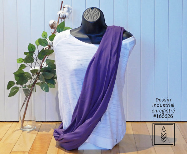 Foulard en bambou mauve