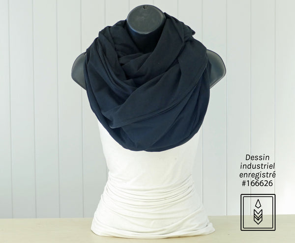 Foulard multifonction 5-en-1 en bambou noir – pratique, élégant et ultra sécuritaire