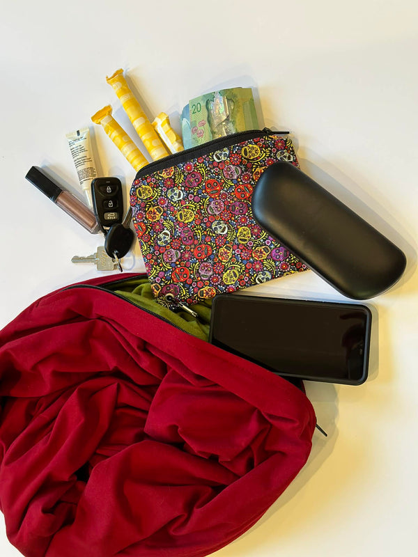 Foulard en coton biologique rouge – élégance instantanée, style assuré