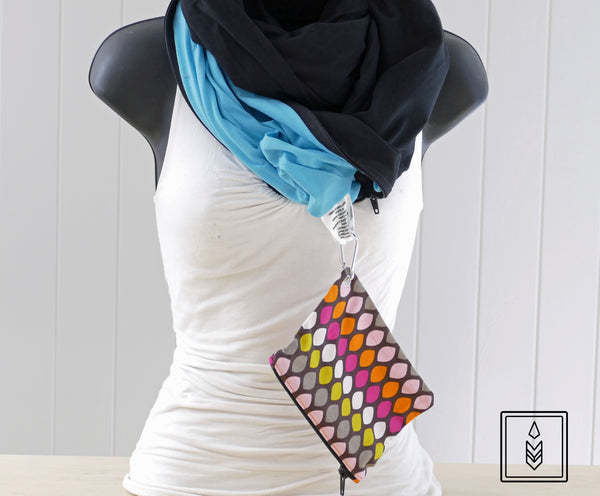 Petite pochette pour foulard multifonction