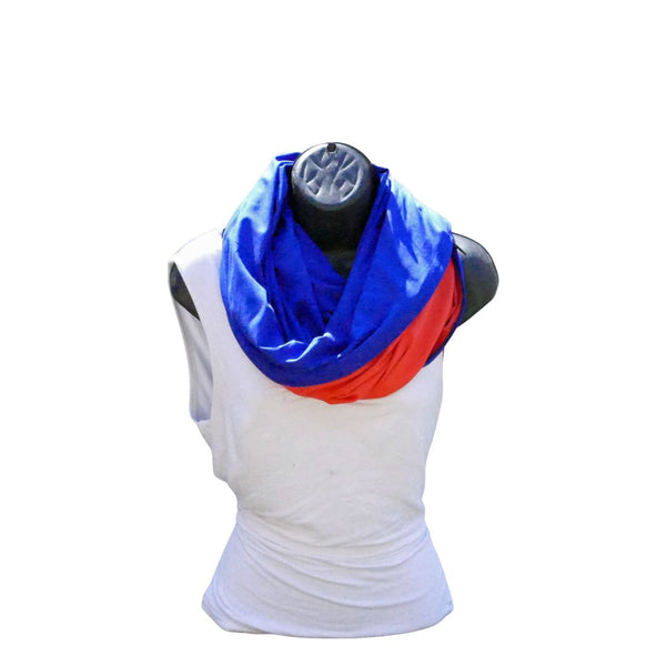 Foulard multifonction 5-en-1 en bambou bleu royal – conçu pour les sorties spontanées et les soirées qui s’étirent