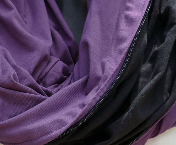 Foulard en bambou mauve