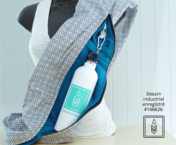 Insulated bottle with carabiner