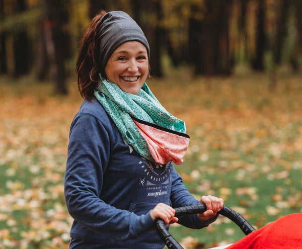 Plain gray bamboo toque