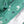 Charger l&#39;image dans la galerie, Foulard infini vert aux motifs blancs et bleus foncés
